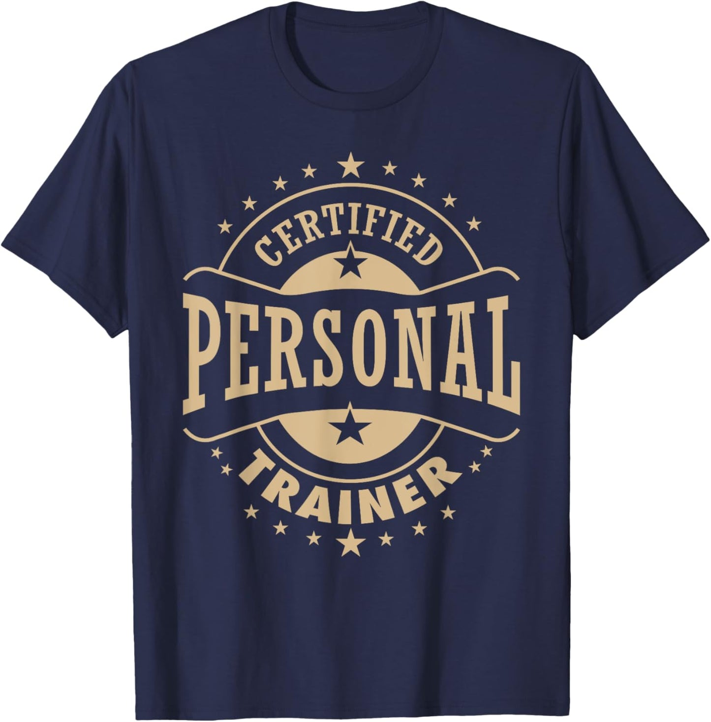 Health & Fitness - Certified Personal Trainer T-Shirt - T-Shirt | Navy