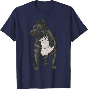 XL American Bully American Bully Dog Men Women Girls Kids T-Shirt - T-Shirt | Navy