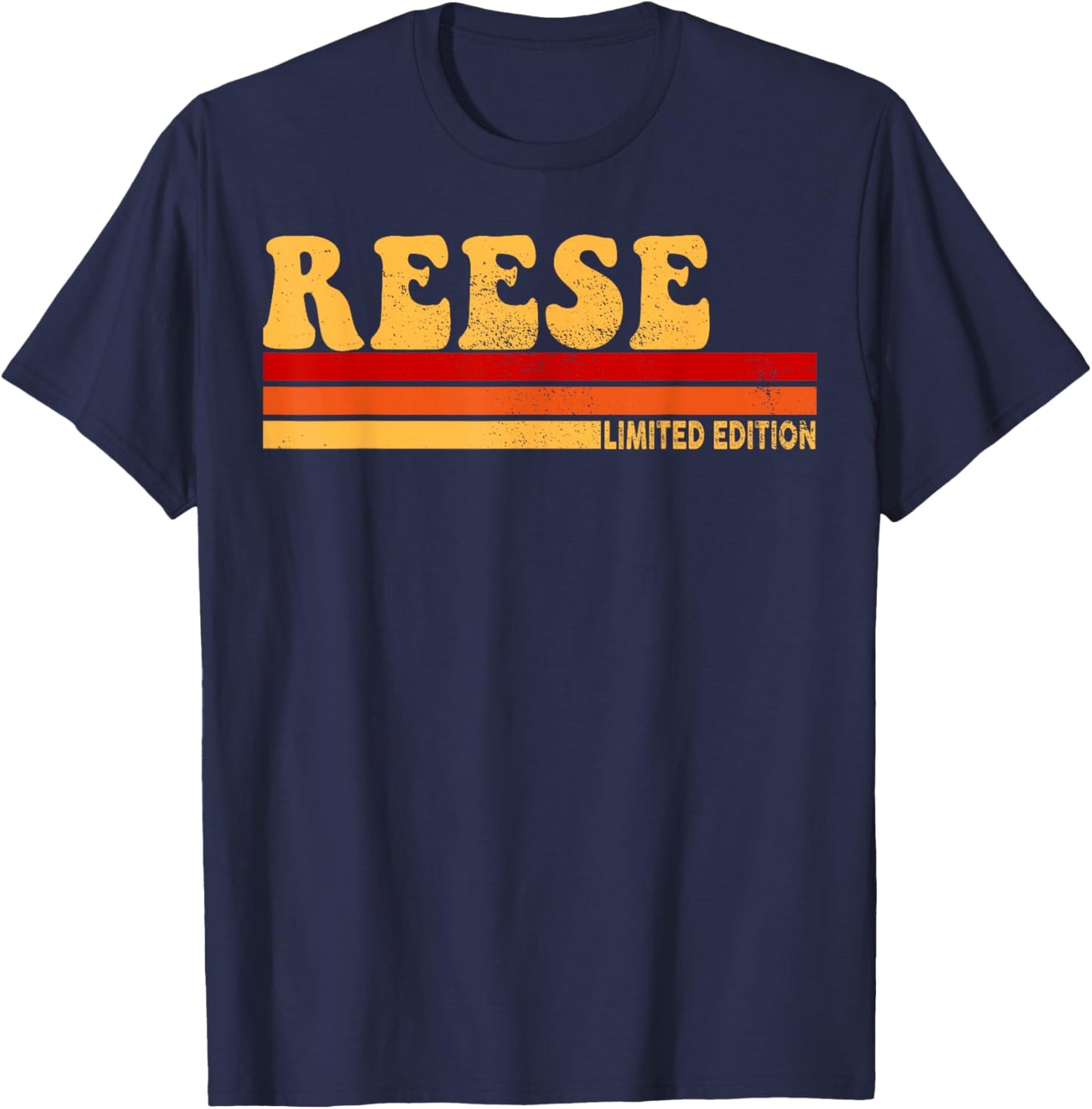 Reese Name Personalized Cute Idea Women Vintage Reese T-Shirt - T-Shirt | Navy