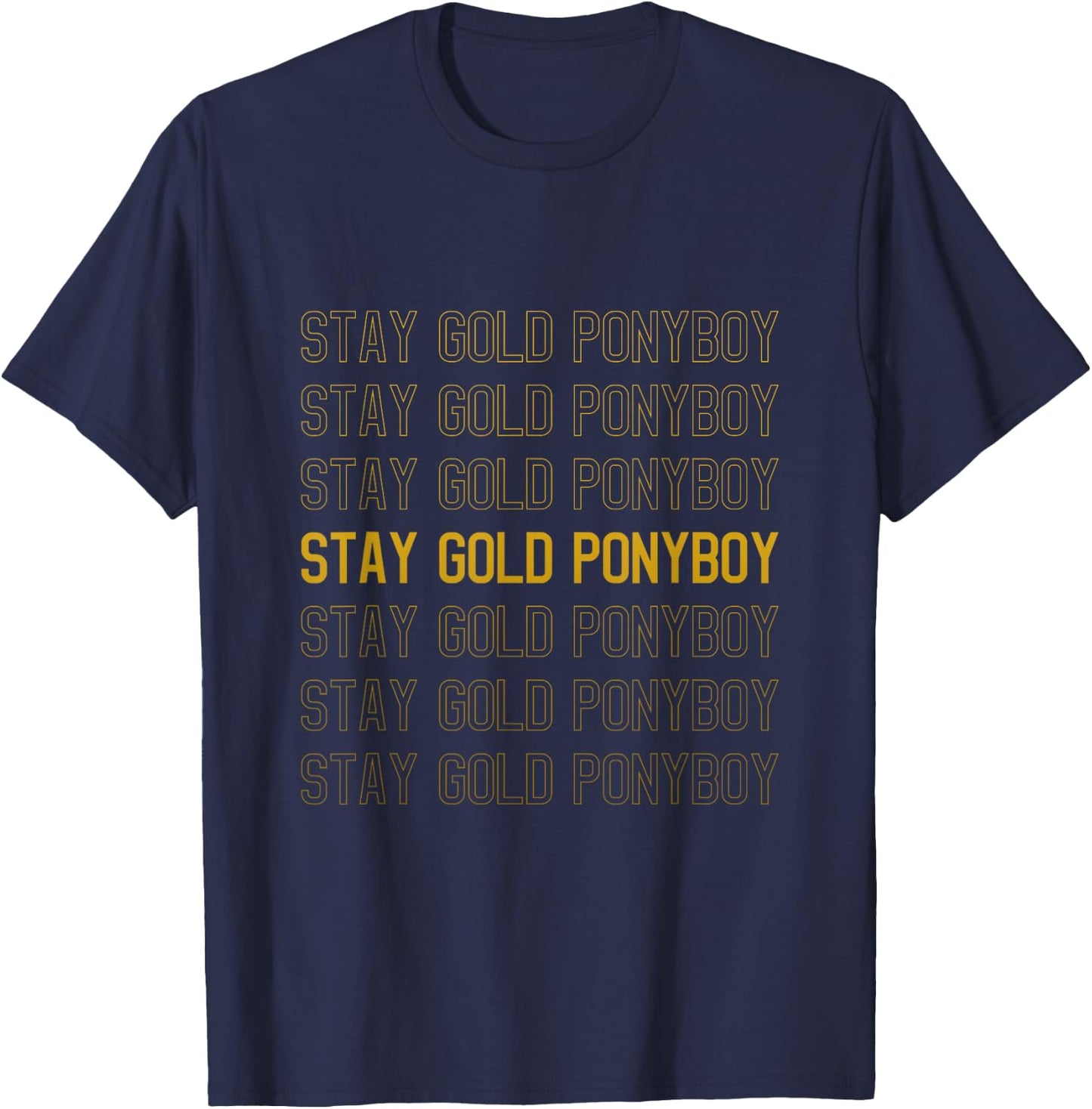 Stay Gold Ponyboy T-Shirt - T-Shirt | Navy