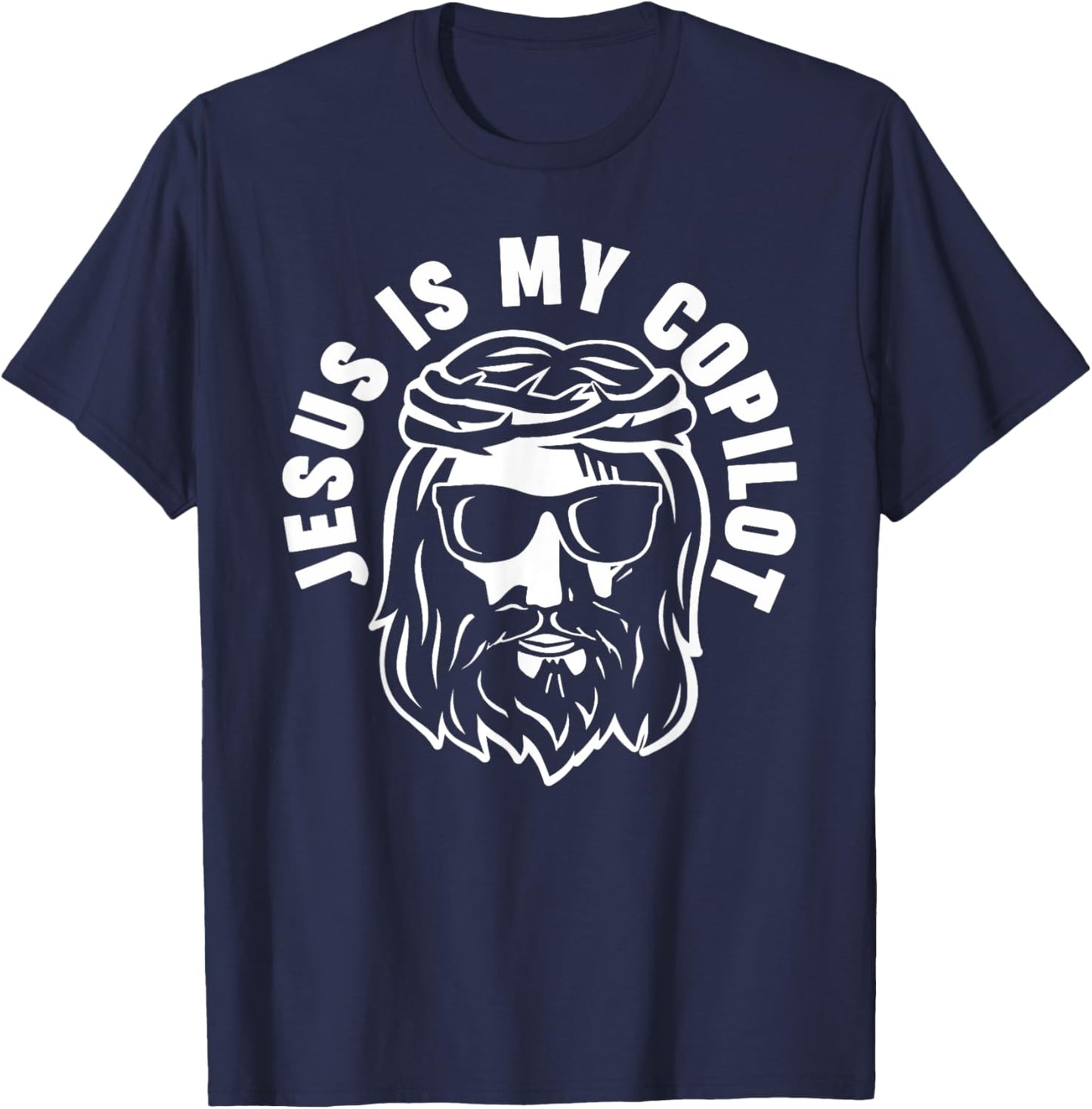 Jesus Is My Copilot T-Shirt - T-Shirt | Navy
