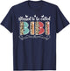 Blessed To Be Called Bibi Grandma Bibi Grandmother T-Shirt - T-Shirt | Navy