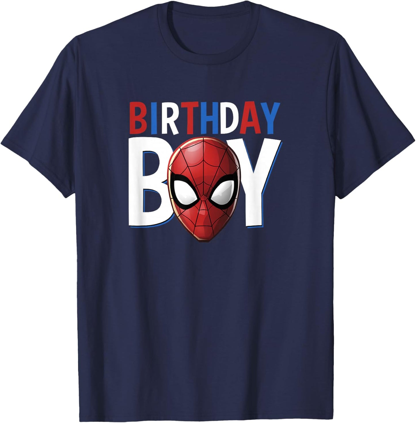 Marvel Spider-Man Birthday Boy Small T-Shirt - T-Shirt | Navy