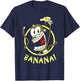Happy Cartoon Banana Monkey.Cool, Funny and Cute. T-Shirt - T-Shirt | Navy