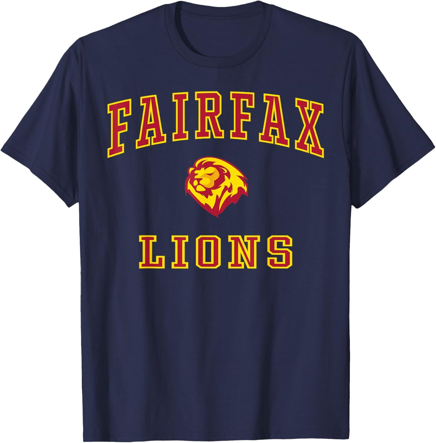 Fairfax High School Lions C1 T-Shirt - T-Shirt | Navy