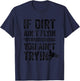 Funny Dirt Bike Accessories MX Apparel Tire Tracks Motocross T-Shirt - T-Shirt | Navy