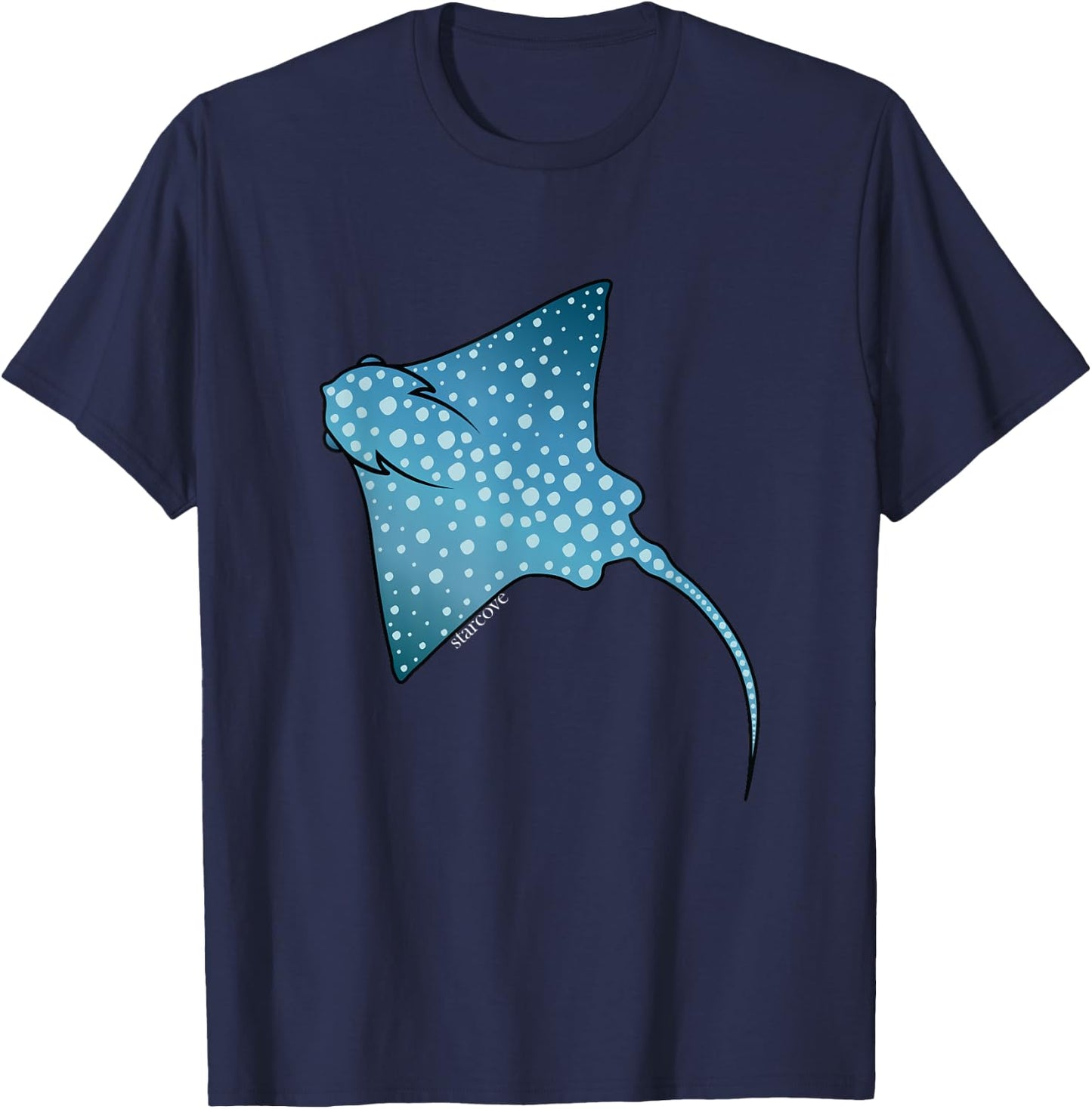 Spotted Eagle Rays Stingray Marine Animals Lover Fish Ocean T-Shirt - T-Shirt | Navy