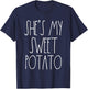 She's My Sweet Potato I Yam Set Couples Thanksgiving Shirts T-Shirt - T-Shirt | Navy