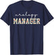Retro Floral Urology Manager Urologists Nephrology Doctor T-Shirt - T-Shirt | Navy
