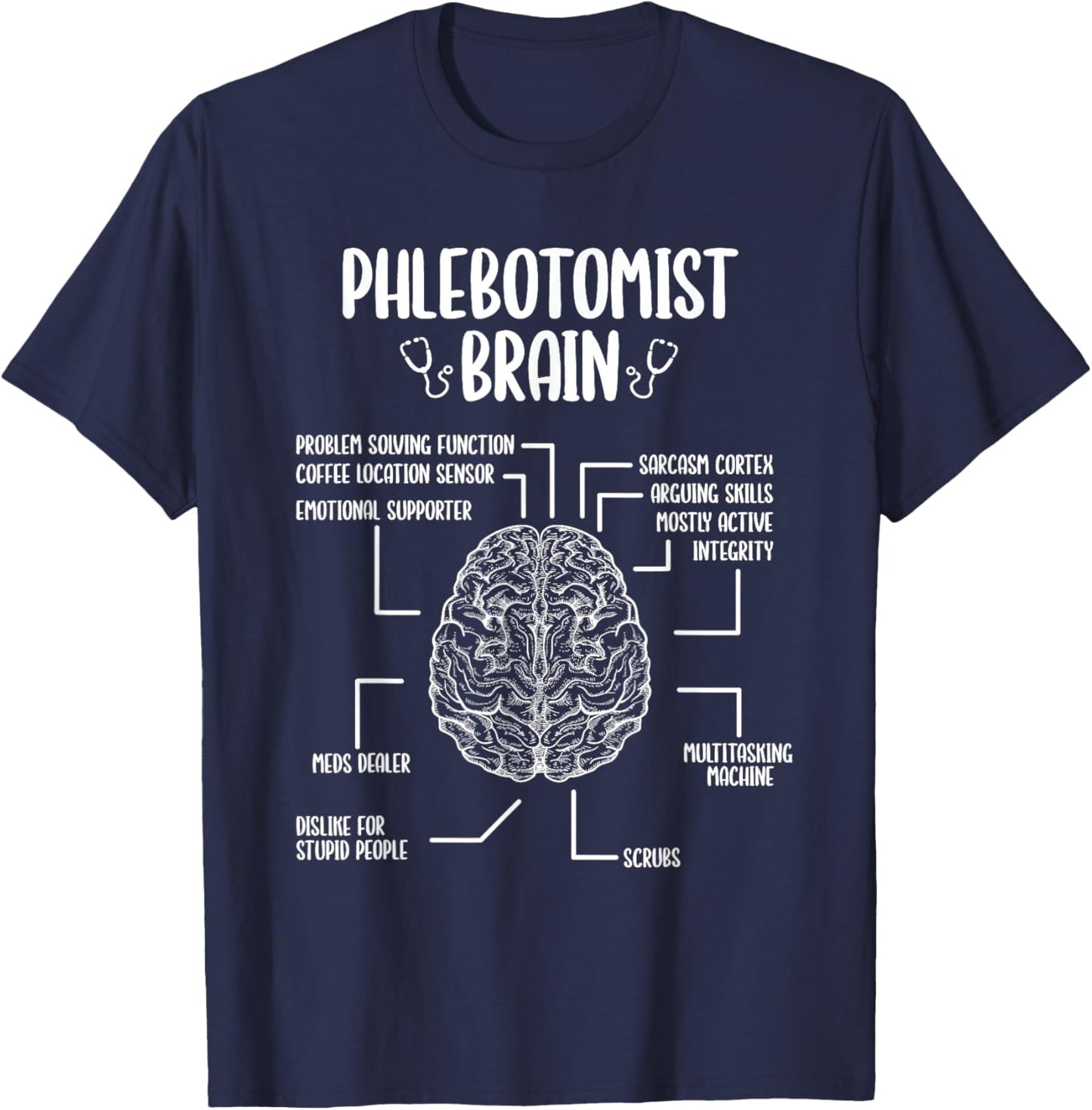 Phlebotomist Essentials Phlebotomy Doctor Accessoires T-Shirt - T-Shirt | Navy