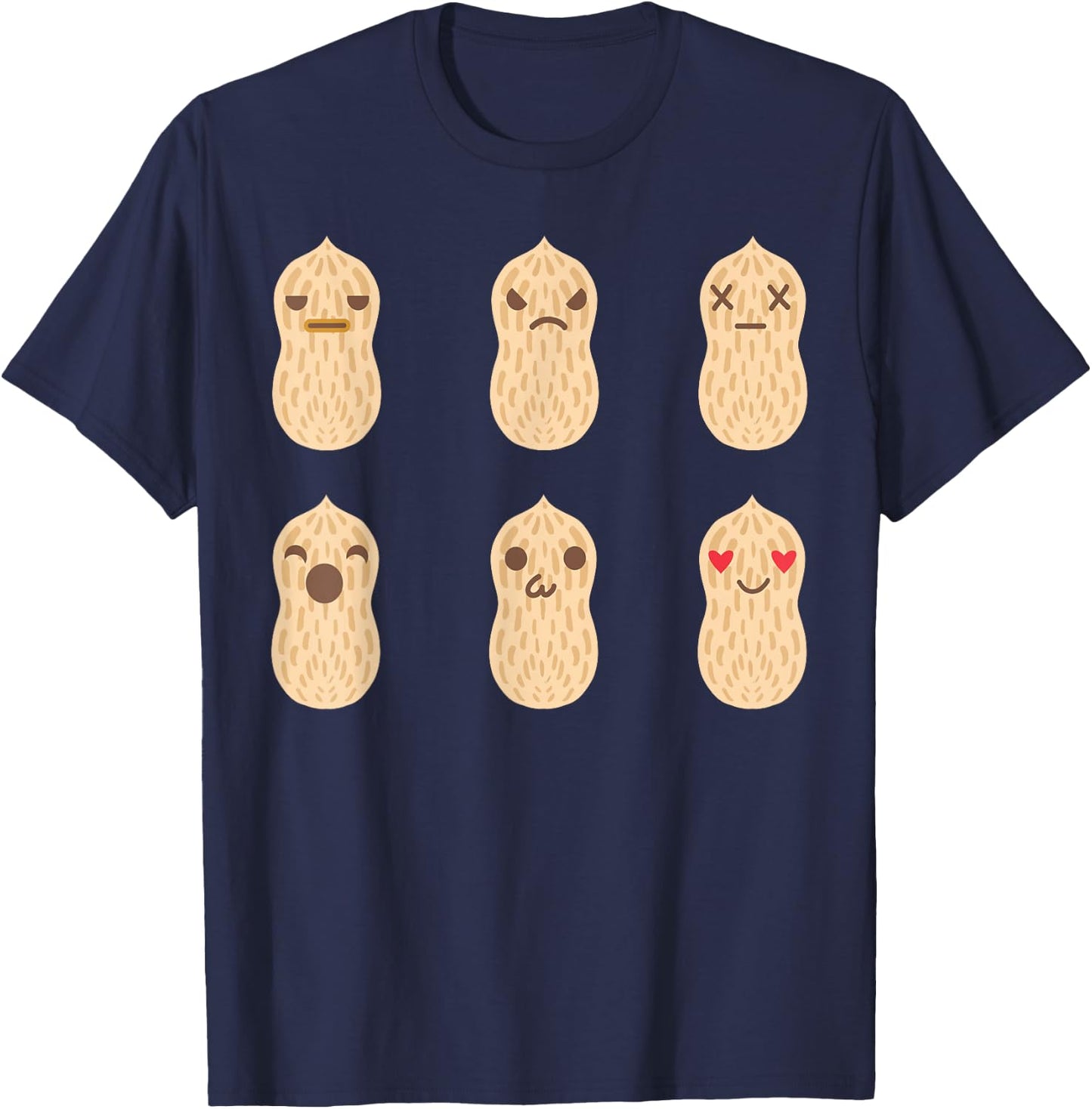 Peanut Graphic gift, Nut design, Peanut design T-Shirt - T-Shirt | Navy