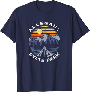 Allegany State Park New York Mountains Vacation Souvenir T-Shirt - T-Shirt | Navy