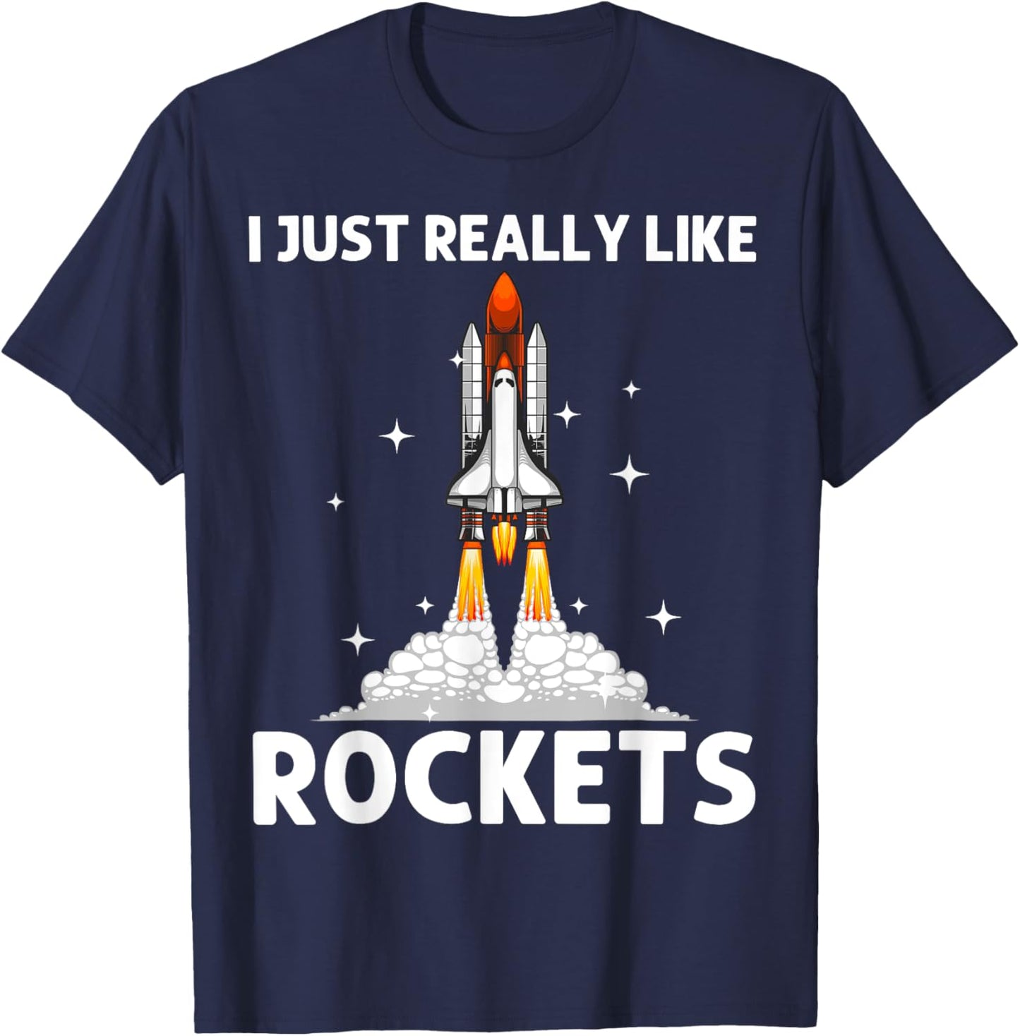 Cool Rocket Design Women Space Rocket Ship Vehicle T-Shirt - T-Shirt | Navy