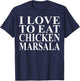 Chicken Marsala Apparel | Great Funny Chicken Lovers Design T-Shirt - T-Shirt | Navy