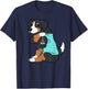 I Love Mom Tattoo Bernese Mountain Dog Funny Mother's Day T-Shirt - T-Shirt | Navy