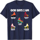 God Says I Am Roller Skate Lover Men Women Christian T-Shirt - T-Shirt | Navy