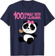 100 Shoulder Days - Kawaii Panda Girl T-Shirt - T-Shirt | Navy
