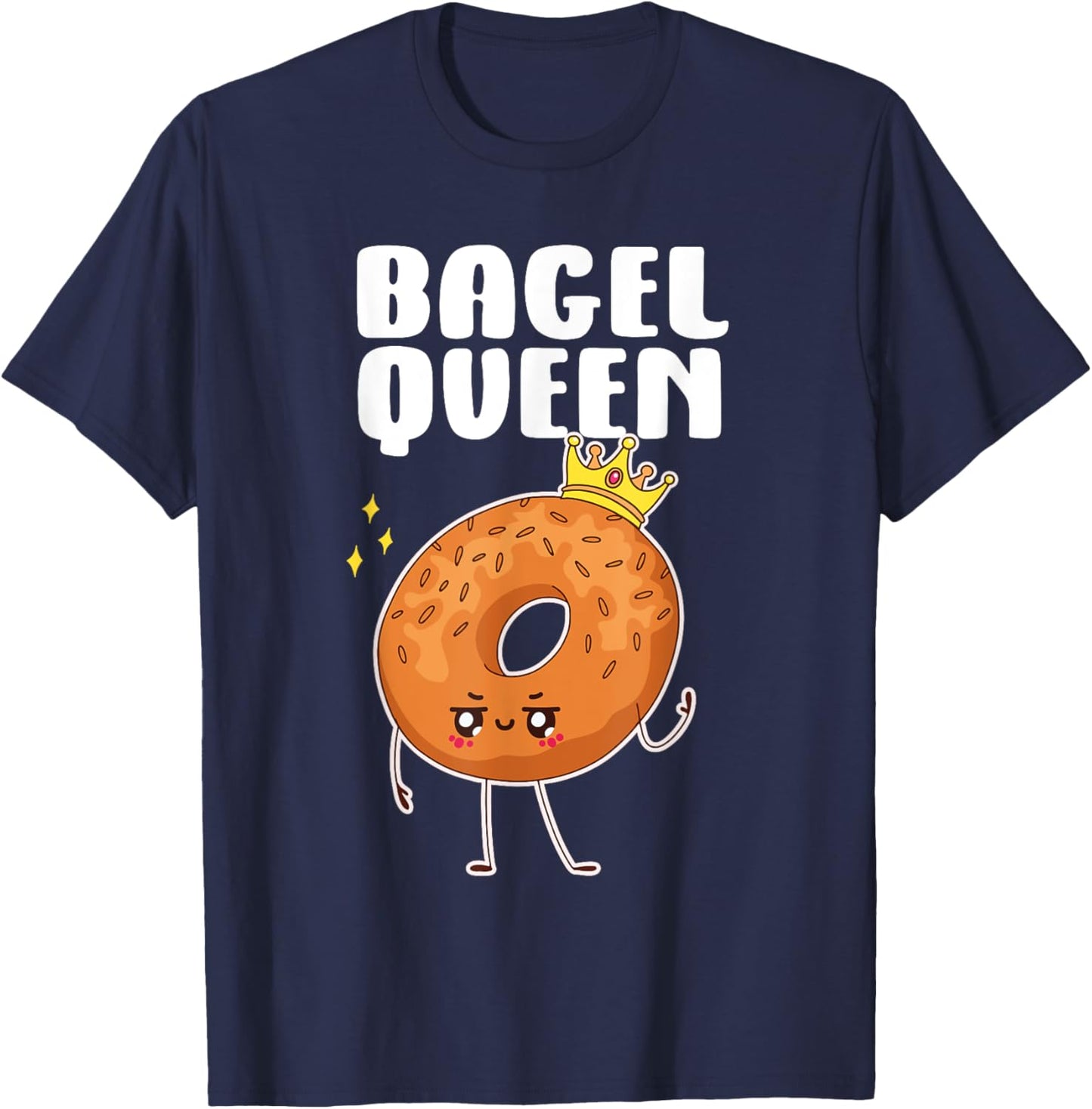 Bagel Queen T-Shirt - T-Shirt | Navy