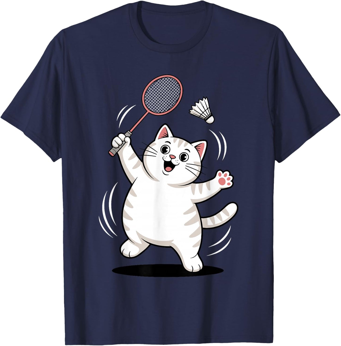 Cool Badminton Art Women Badminton Lover Badminton T-Shirt - T-Shirt | Navy