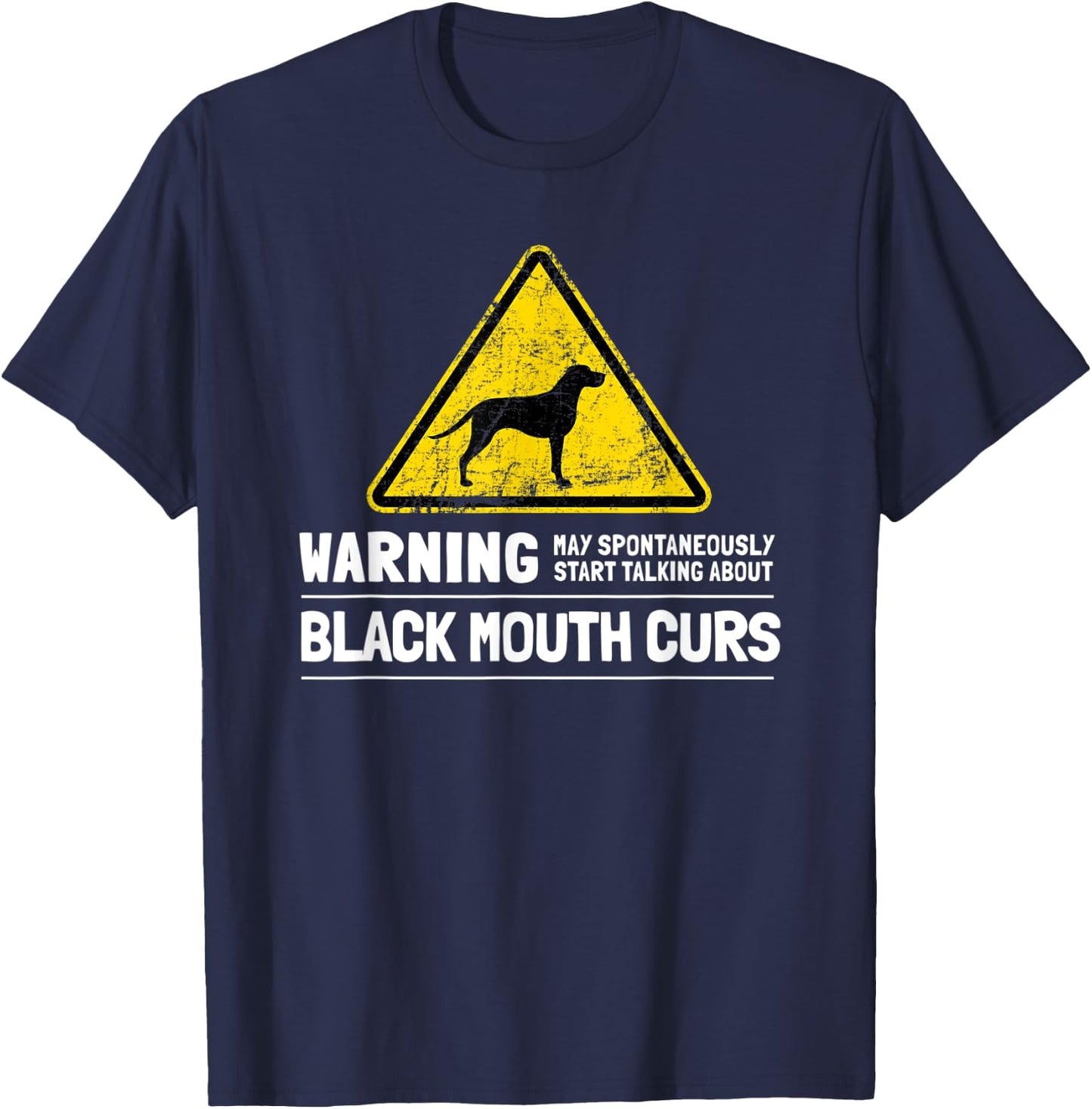 Black Mouth Cur T-Shirt - T-Shirt | Navy