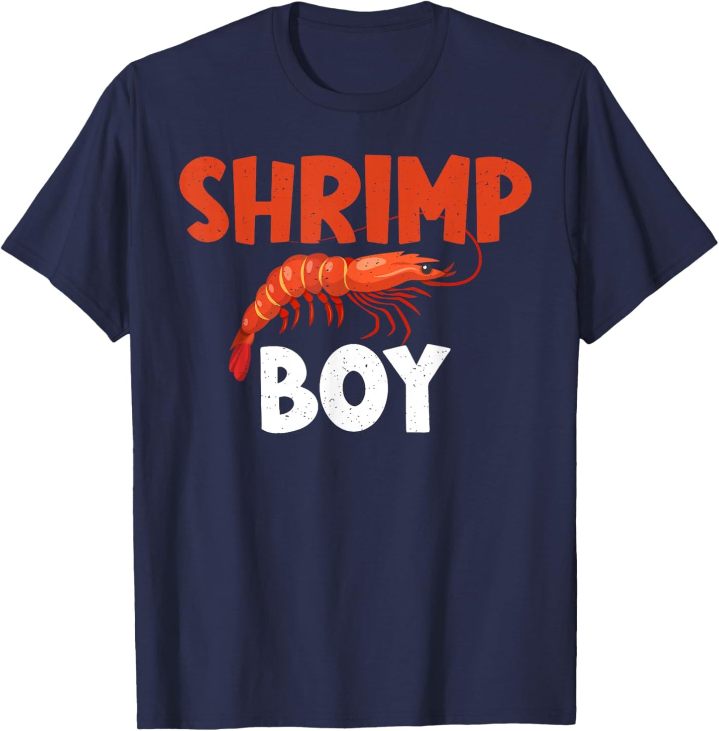 Shrimp Boy Shrimp Lover T-Shirt - T-Shirt | Navy
