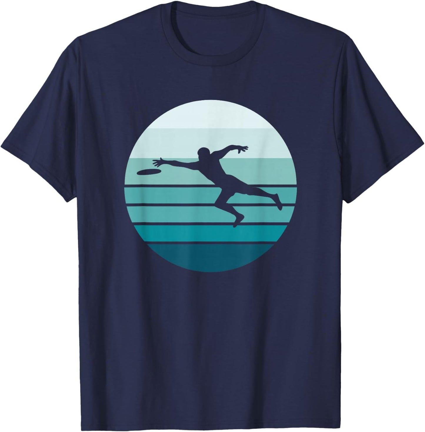 Ultimate Frisbee Player, Retro style T-Shirt - T-Shirt | Navy