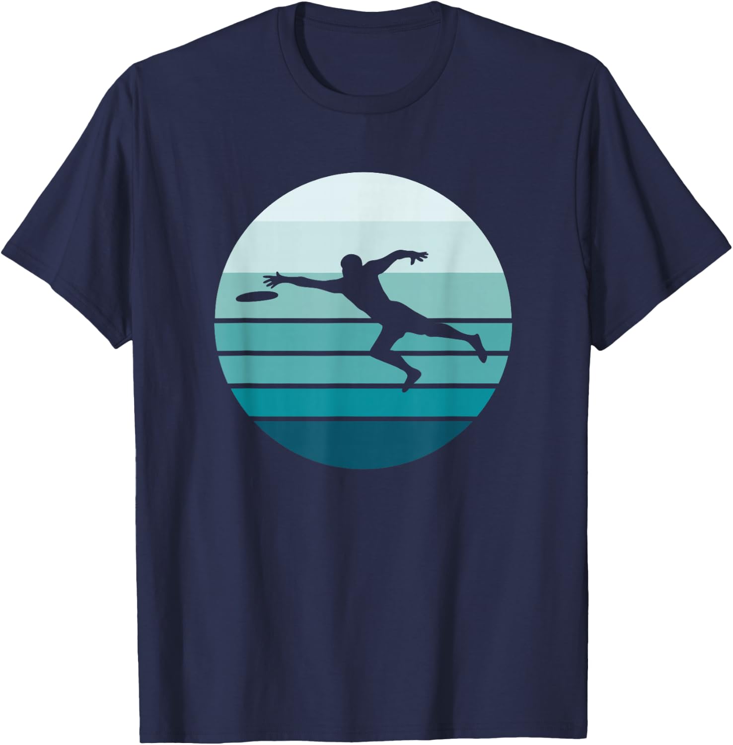 Ultimate Frisbee Player, Retro style T-Shirt - T-Shirt | Navy