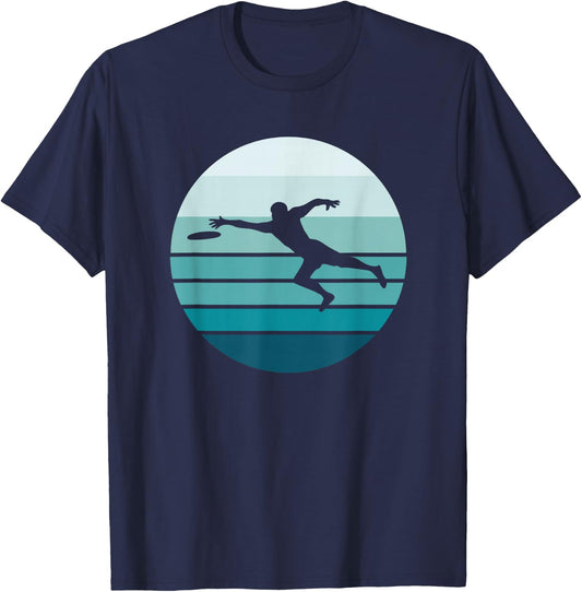 Ultimate Frisbee Player, Retro style T-Shirt - T-Shirt | Navy