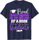 Senior 2026 Proud Little-Brother A Class of 2026 Graduate T-Shirt - T-Shirt | Navy