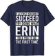 ERIN Gifts Personalized Funny Joke , Adults, , Black, Small, Short Sleeve, , Modern Lightweight, Cotton, Polyester T-Shirt - T-Shirt | Navy