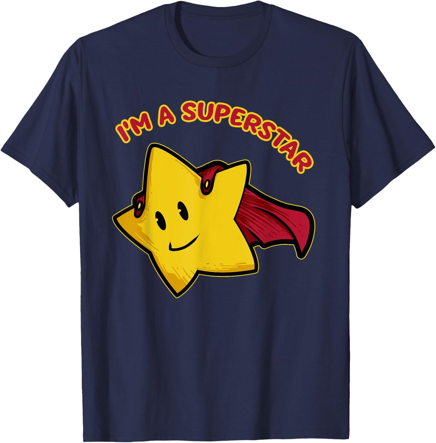 Superhero , Motivational Super-star T-Shirt - T-Shirt | Navy