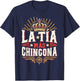 La Tía Más Chingona Mexican Auntie T-Shirt - T-Shirt | Navy