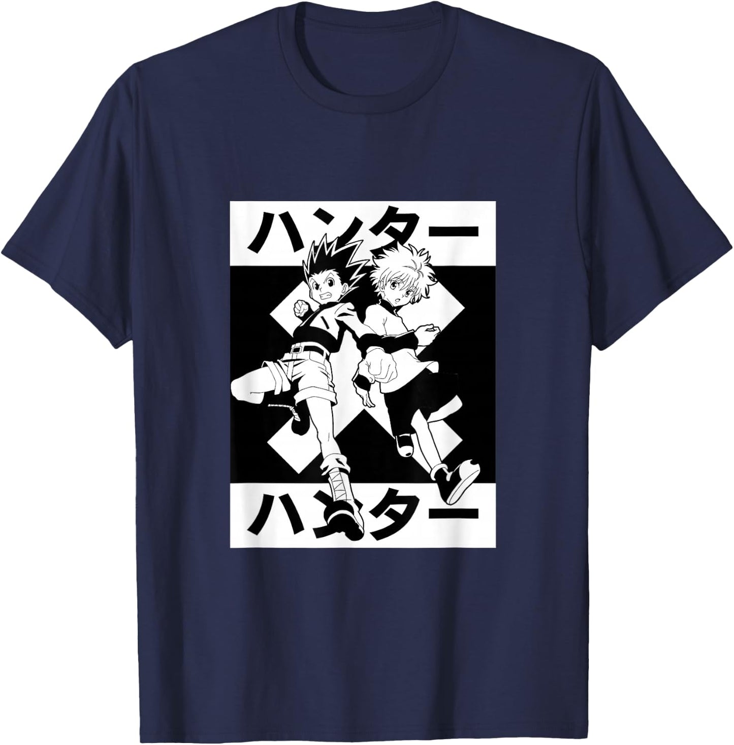 Hunter X Hunter Gon & Kilua T-Shirt - T-Shirt | Navy