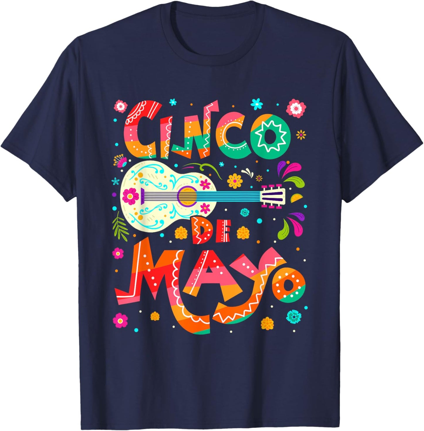 Cinco De Mayo Mexican Fiesta 5 De Mayo T-Shirt - T-Shirt | Navy