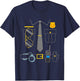 Kids Police Costume Cop Uniform Officer Outfit Halloween for Kids T-Shirt - T-Shirt | Navy