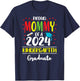 Funny Proud Mommy of a Class of 2024 Kindergarten Graduate T-Shirt - T-Shirt | Navy