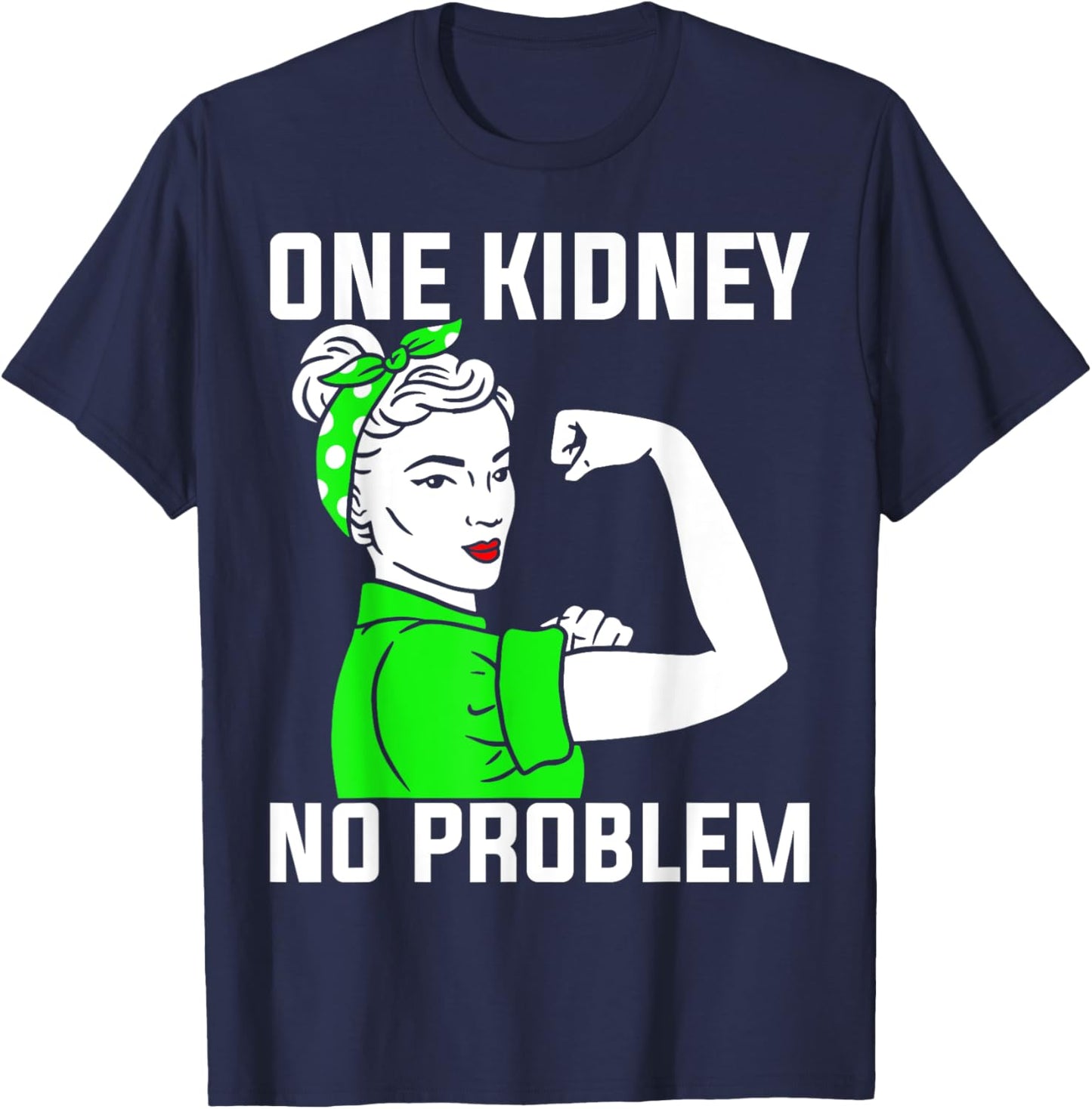 Kidney Warrior Kidney transplant T-Shirt - T-Shirt | Navy