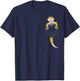 Cute Lizard Reptile Leopard Gecko Pocket Gifts Men Women Kid T-Shirt - T-Shirt | Navy