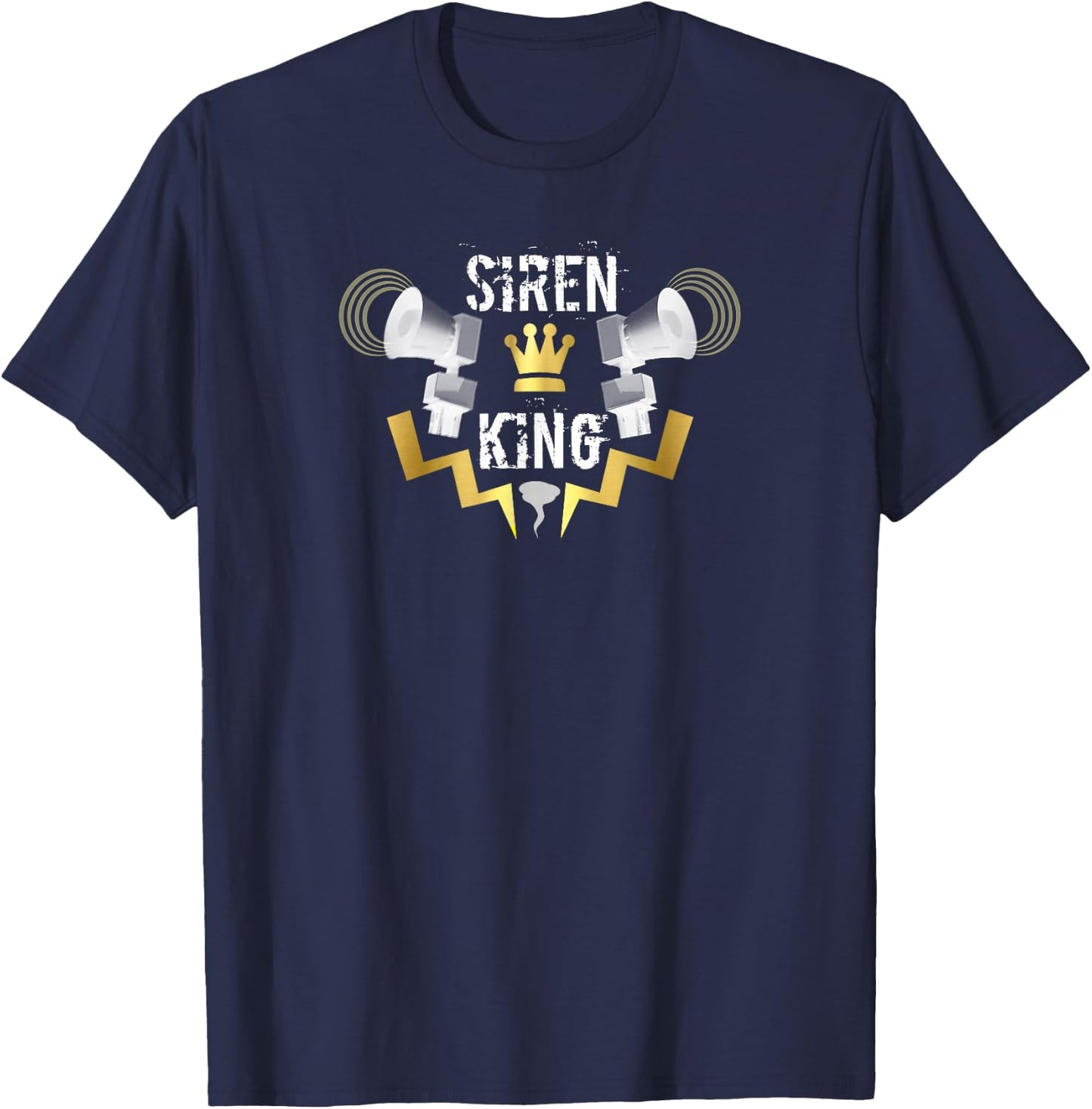 Tornado Siren King T-Shirt - T-Shirt | Navy