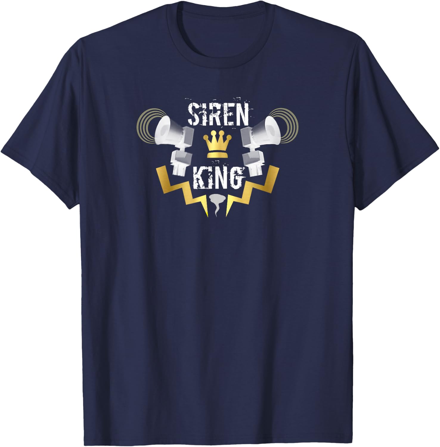Tornado Siren King T-Shirt - T-Shirt | Navy