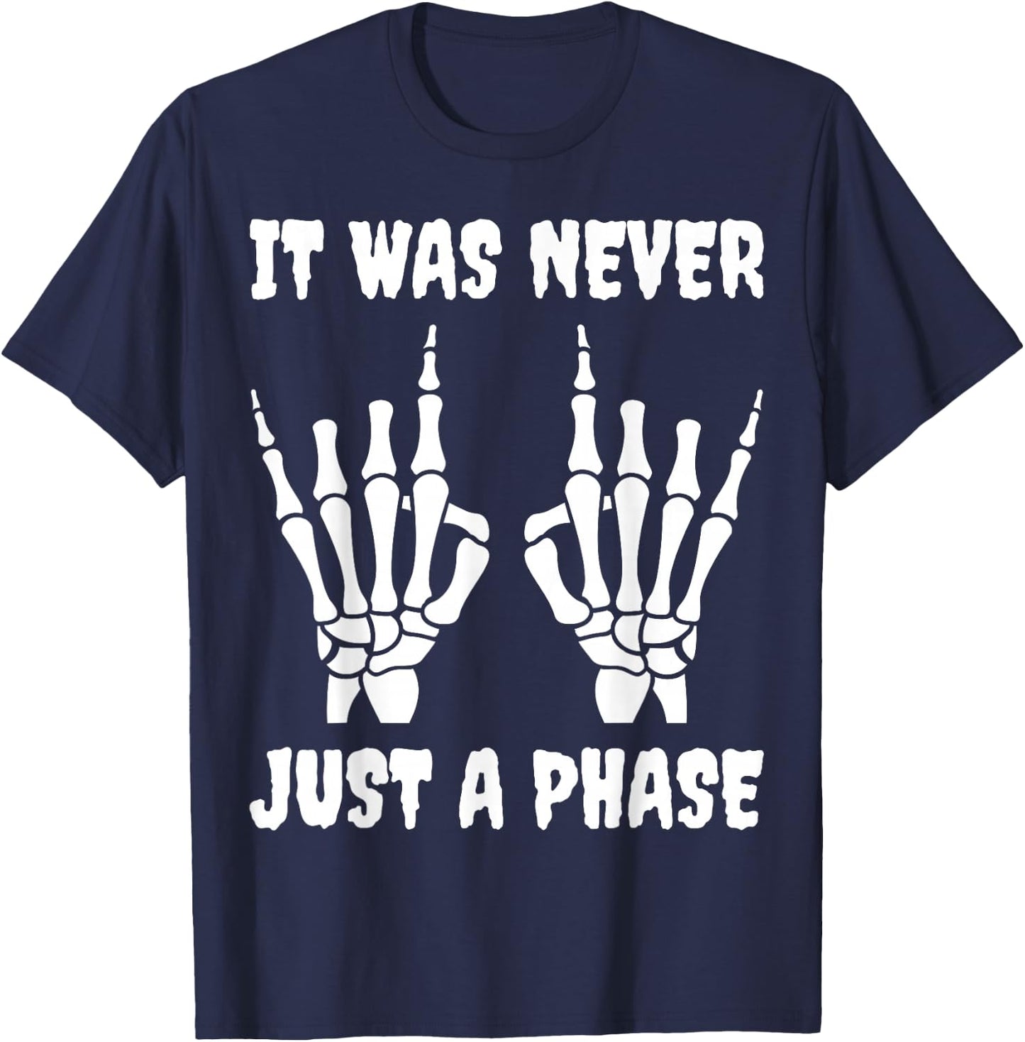 IT was Never JUST A Phase, Its A Lifestyle :Elder Still Emo T-Shirt - T-Shirt | Navy