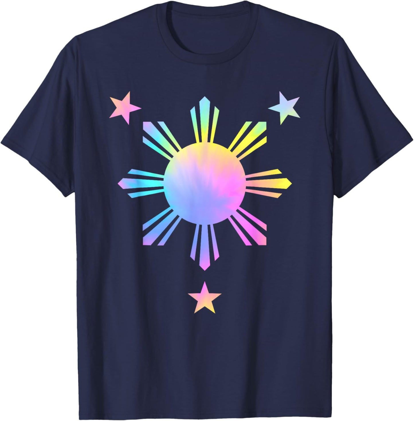 Tie Dye Philippines Flag Cute Filipino Pinoy Filipina Girls T-Shirt - T-Shirt | Navy
