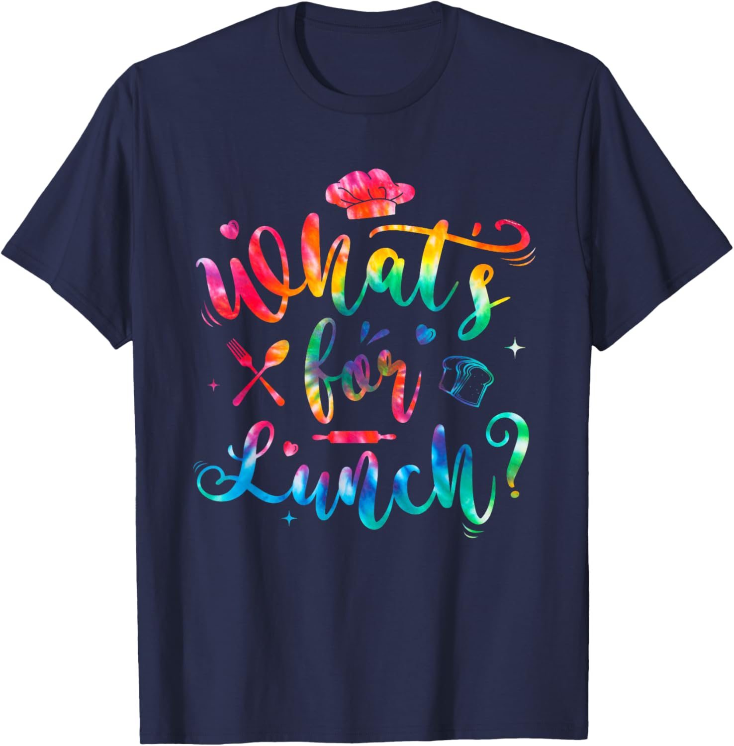 Whats for Lunch Funny Lunch Lady T-Shirt - T-Shirt | Navy