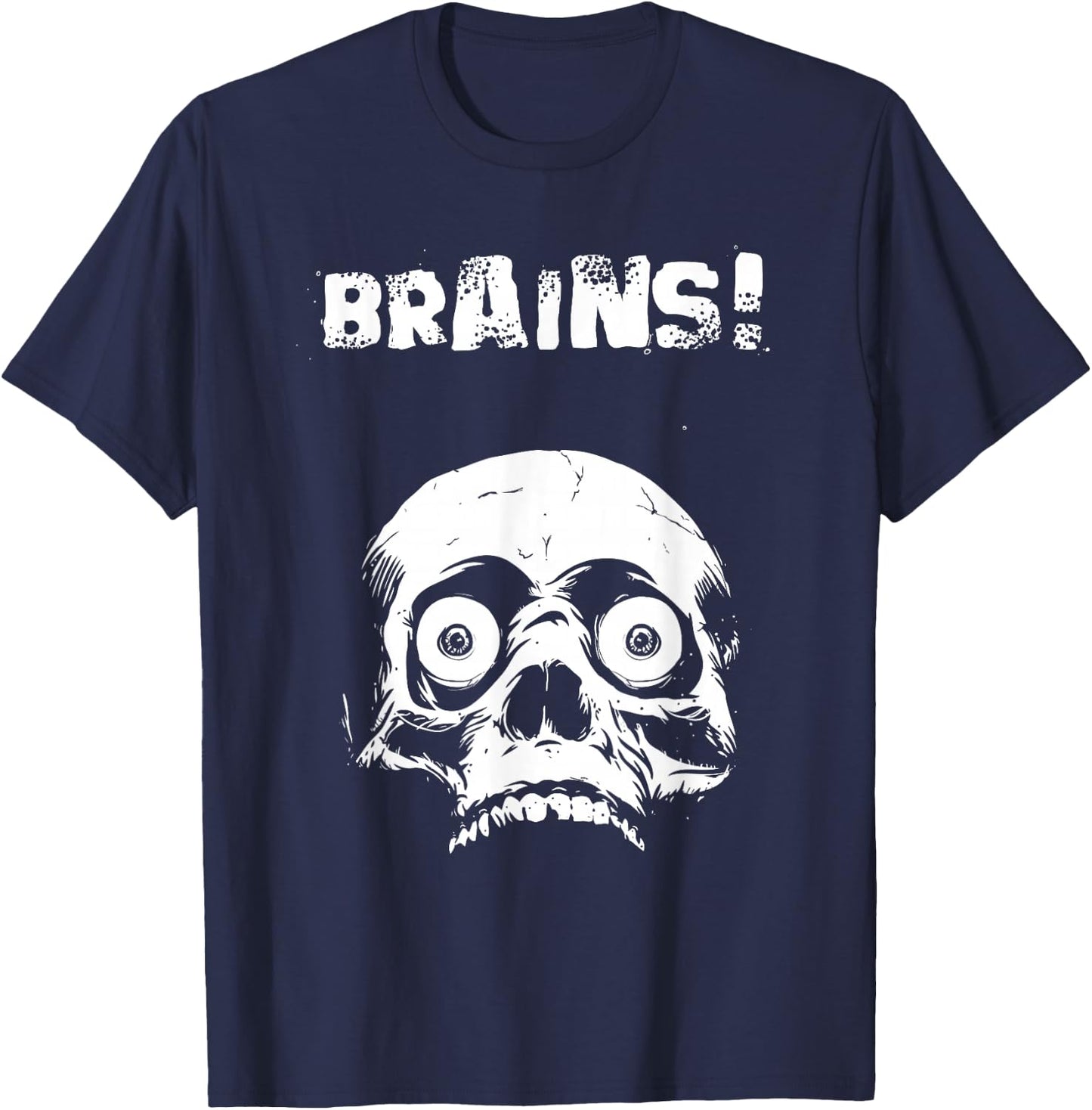 The Zombie & Gifts Company -Adults, -Kids Black Halloween Zombie T-Shirt - T-Shirt | Navy