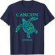 Cancun Mexico Sea Turtle Boys Girls Vacation Souvenir T-Shirt - T-Shirt | Navy