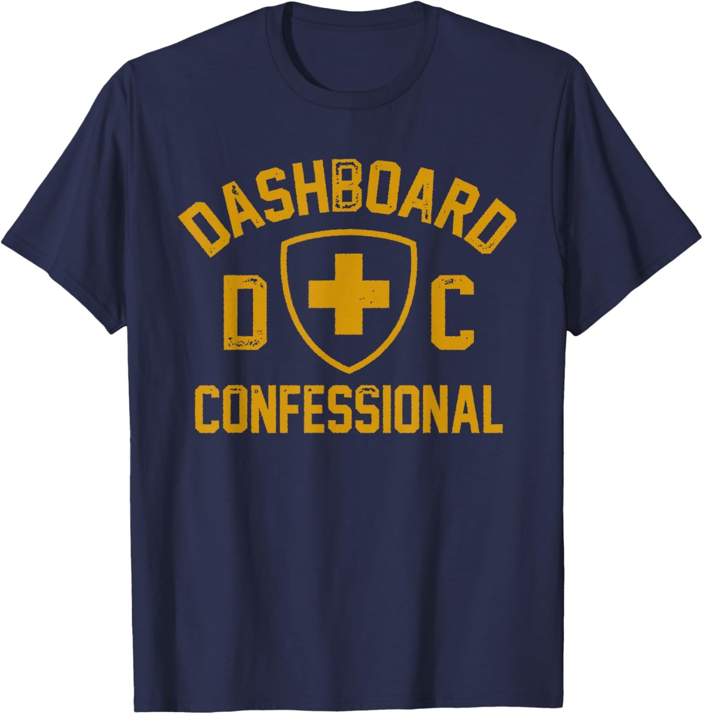 Dashboard Confessional - Swiss Flag T-Shirt - T-Shirt | Navy