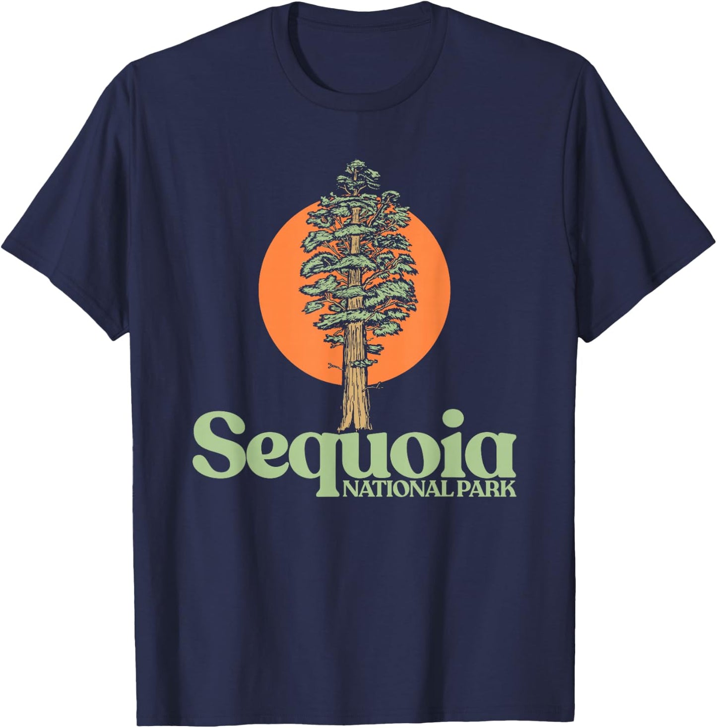 Sequoia National Park General Sherman Tree Graphic T-Shirt - T-Shirt | Navy