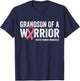 Grandson Of A Warrior Grandma Shirts, Breast Cancer Matching T-Shirt - T-Shirt | Navy