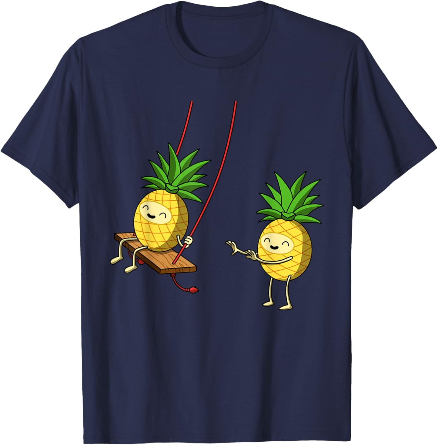 Swinging Pineapple T-Shirt - T-Shirt | Navy