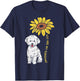 BoredKoalas You Are My Sunshine Bichon Frise Sunflower -Adults Kids Dog Lover T-Shirt - T-Shirt | Navy